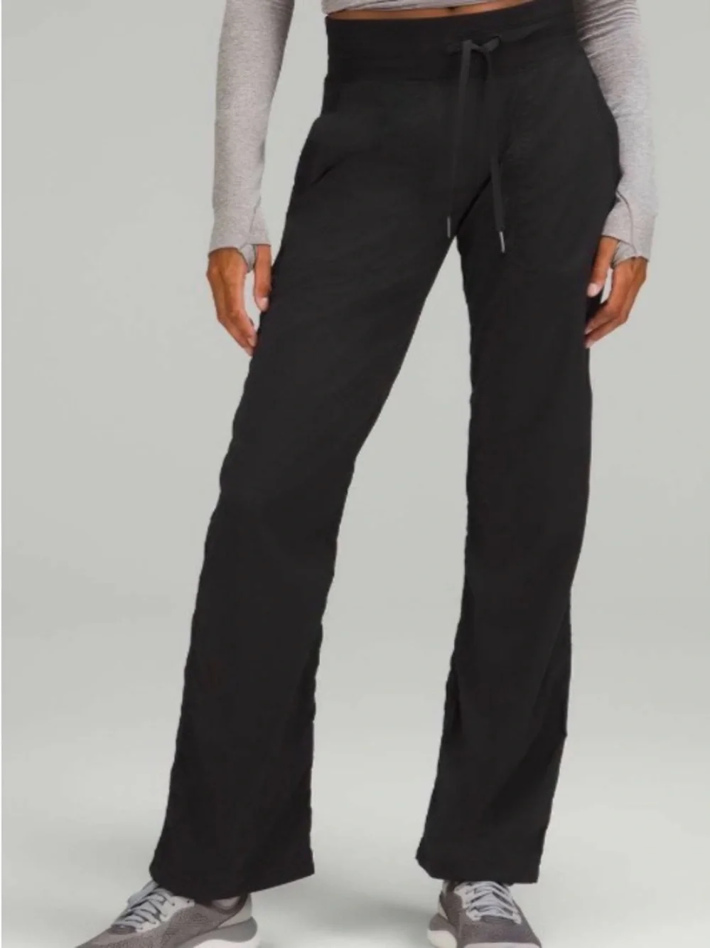 Lululemon Dance Studio Mid Rise Full Length Pant Jogger Black Women's Size 4 - Picture 1 of 9